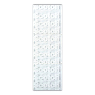 Restickable Mounting Tabs, Removable, Holds Up to 1 lb, 1 x 3, Clear, 6/Pack - 