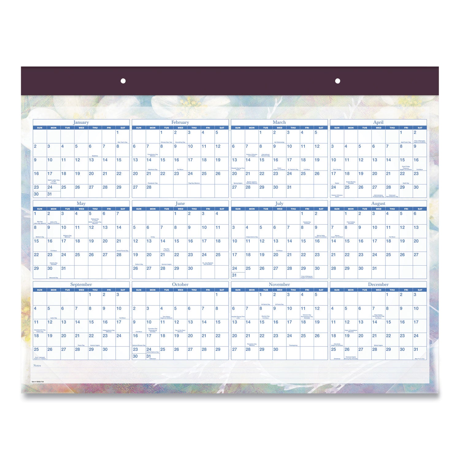 dreams-desk-pad-calendar-seasonal-artwork-2175-x-17-white-multicolor-sheets-purple-binding-12-month-jan-to-dec-2024_aagsk83704 - 2