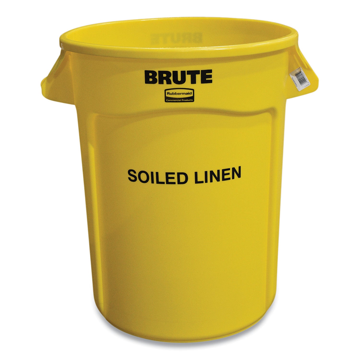 vented-round-brute-container-soiled-linen-imprint-32-gal-plastic-yellow_rcp263294yel - 2