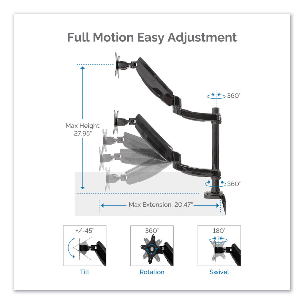 platinum-series-dual-stacking-arm-for-27-monitors-360-deg-rotation-180-deg-tilt-360-deg-pan-black-supports-22-lb_fel8043401 - 3
