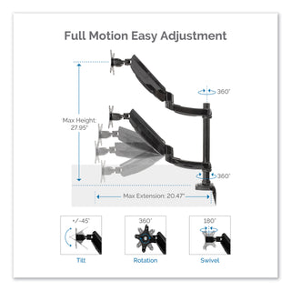 platinum-series-dual-stacking-arm-for-27-monitors-360-deg-rotation-180-deg-tilt-360-deg-pan-black-supports-22-lb_fel8043401 - 3