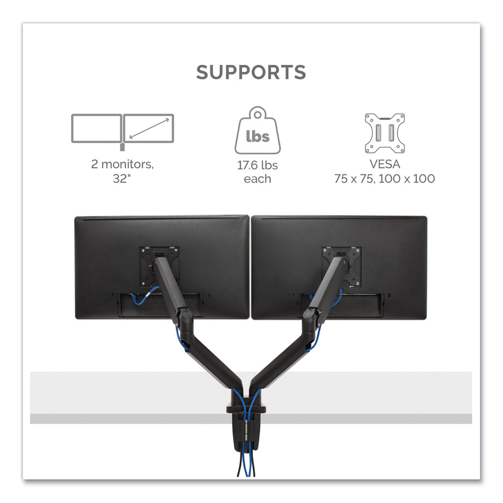 platinum-series-dual-monitor-arm-for-27-monitors-360-deg-rotation-+85-deg-20-deg-tilt-360-deg-pan-black-supports-20-lb_fel8042501 - 2