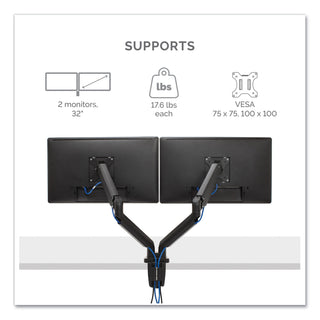 platinum-series-dual-monitor-arm-for-27-monitors-360-deg-rotation-+85-deg-20-deg-tilt-360-deg-pan-black-supports-20-lb_fel8042501 - 2