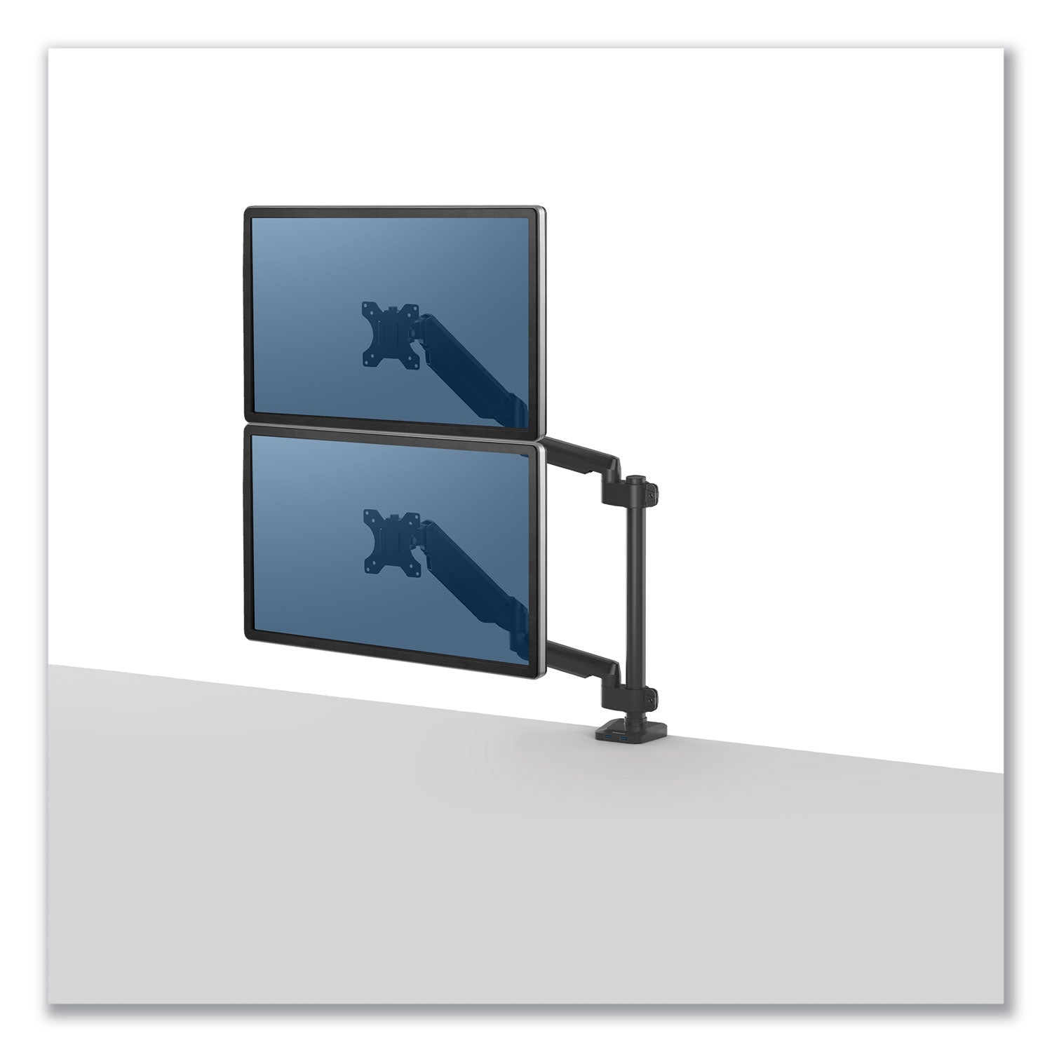 platinum-series-dual-stacking-arm-for-27-monitors-360-deg-rotation-180-deg-tilt-360-deg-pan-black-supports-22-lb_fel8043401 - 1