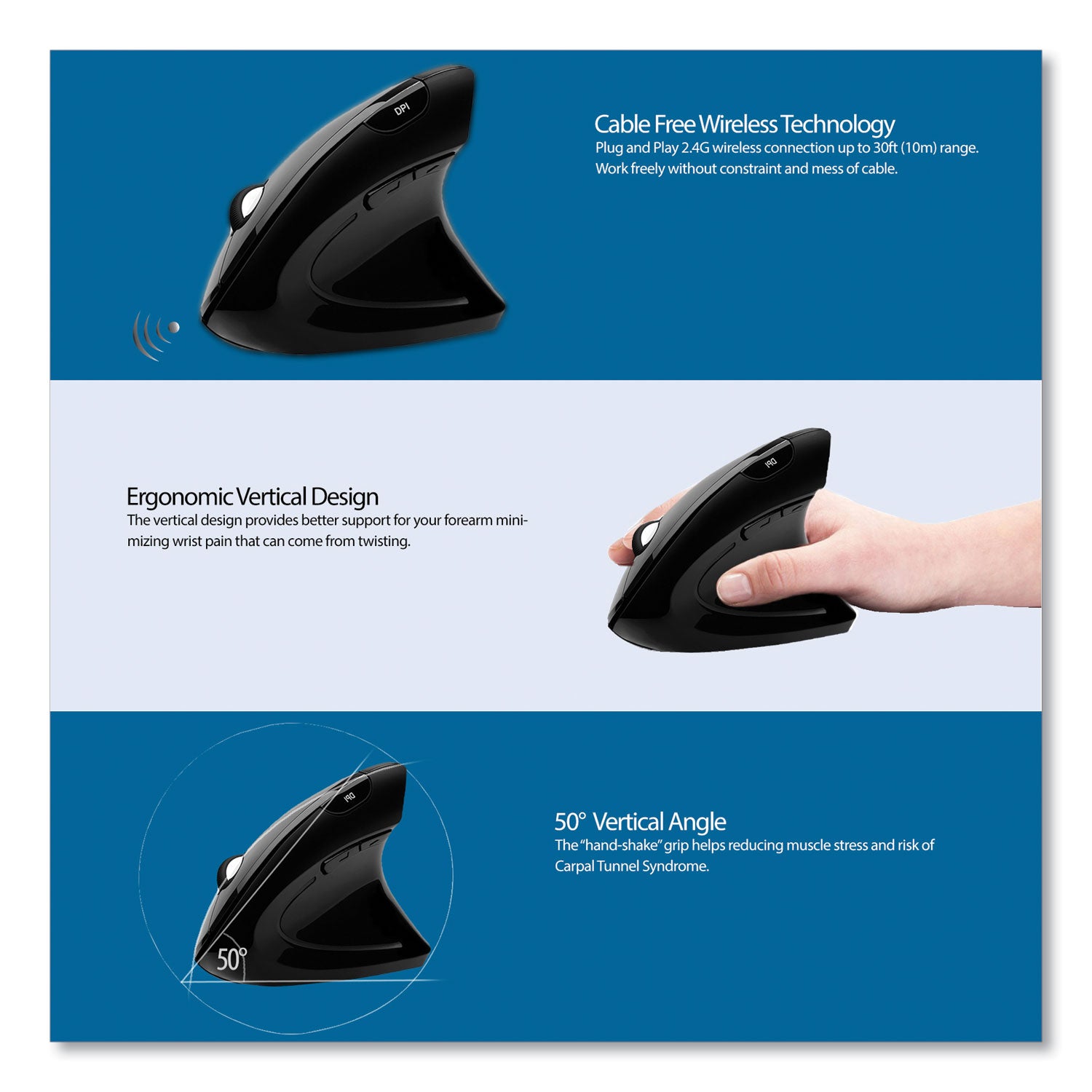 imouse-e10-wireless-vertical-ergonomic-usb-mouse-24-ghz-frequency-33-ft-wireless-range-right-hand-use-black_adeimousee10 - 7