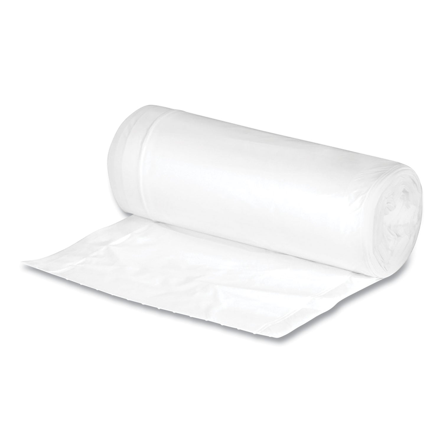 Linear-Low-Density Recycled Tall Kitchen Bags, 13 gal, 0.85 mil, 24" x 33", White, 15 Bags/Roll, 10 Rolls/Box
