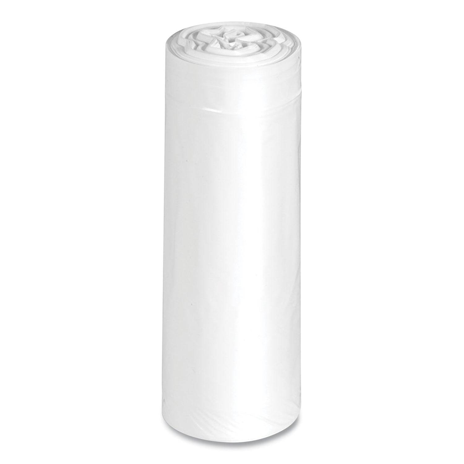 Linear-Low-Density Recycled Tall Kitchen Bags, 13 gal, 0.85 mil, 24" x 33", White, 15 Bags/Roll, 10 Rolls/Box