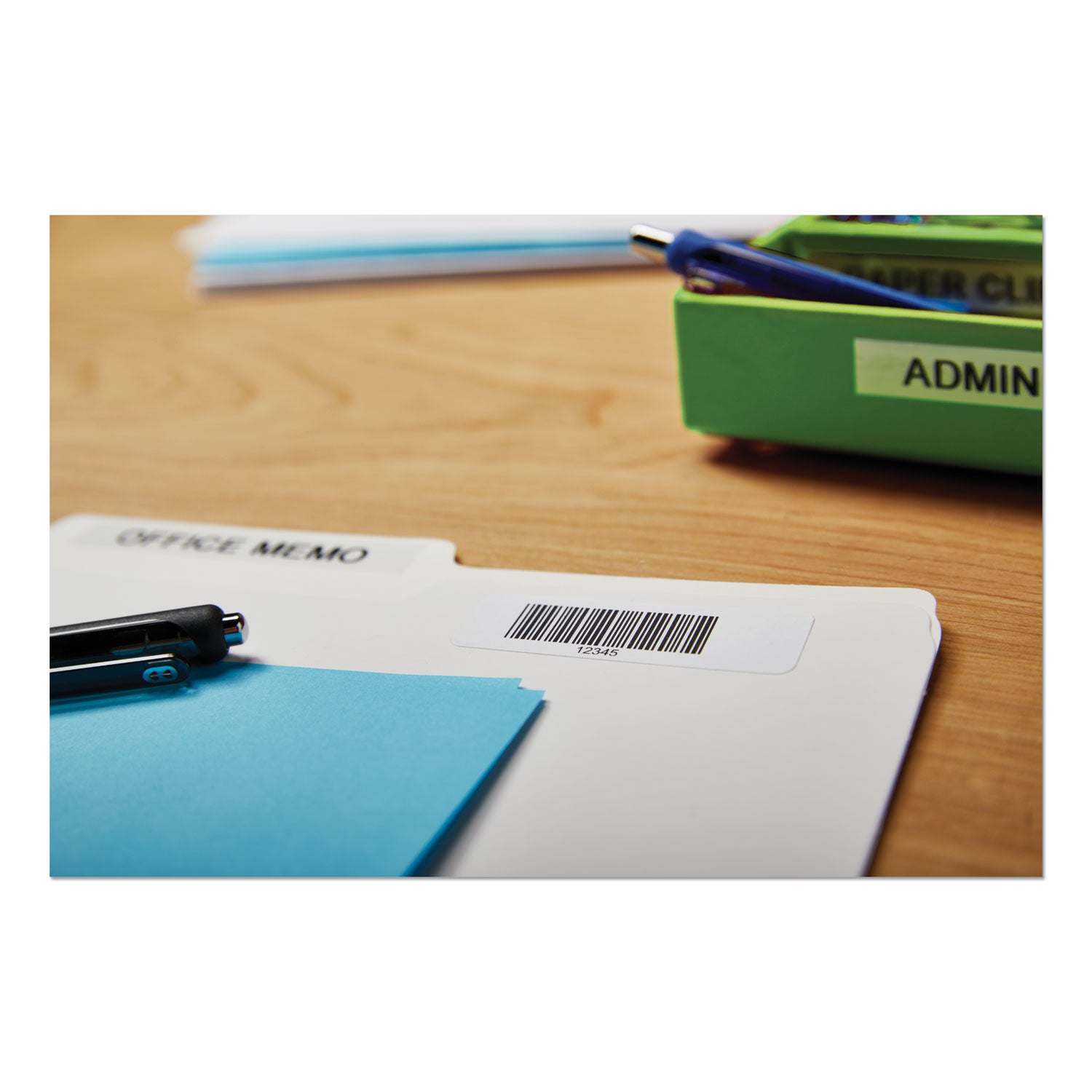 LabelWriter Bar Code Labels, 0.75" x 2.5", White, 450 Labels/Roll