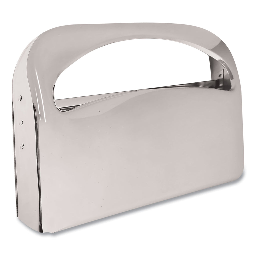 Toilet Seat Cover Dispenser, 16 x 3 x 11.5, Chrome - 