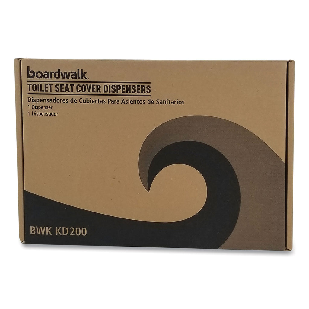 Toilet Seat Cover Dispenser, 16 x 3 x 11.5, Chrome - 
