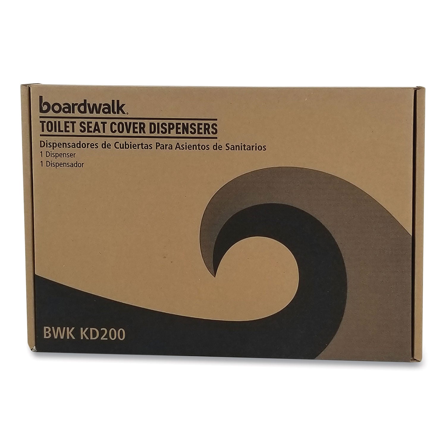 Toilet Seat Cover Dispenser, 16 x 3 x 11.5, Chrome - 