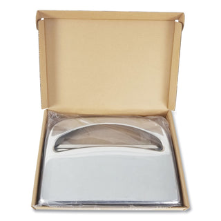 Toilet Seat Cover Dispenser, 16 x 3 x 11.5, Chrome - 
