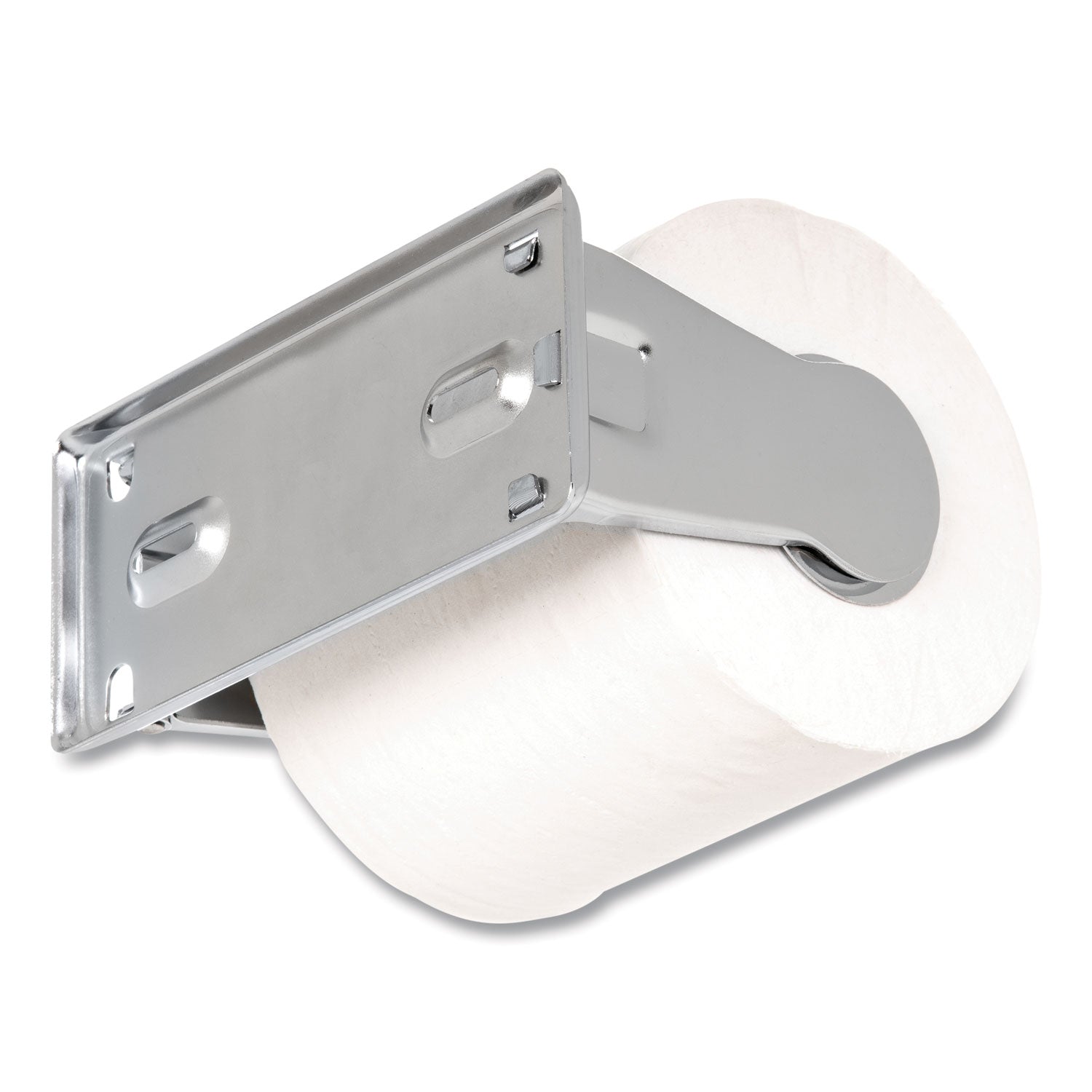 Locking Toilet Tissue Dispenser, 6 x 4.5 x 2.75, Chrome - 