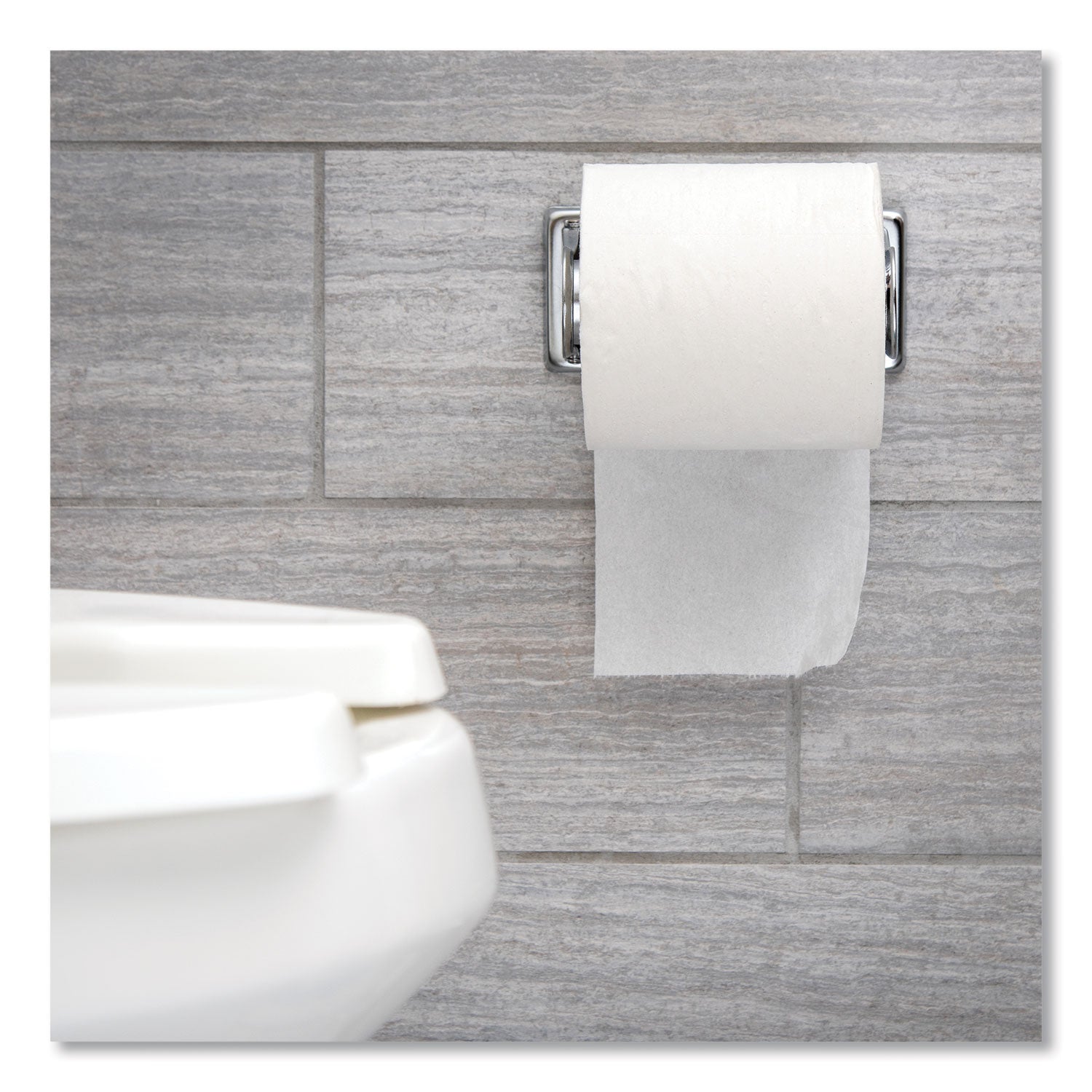 Locking Toilet Tissue Dispenser, 6 x 4.5 x 2.75, Chrome