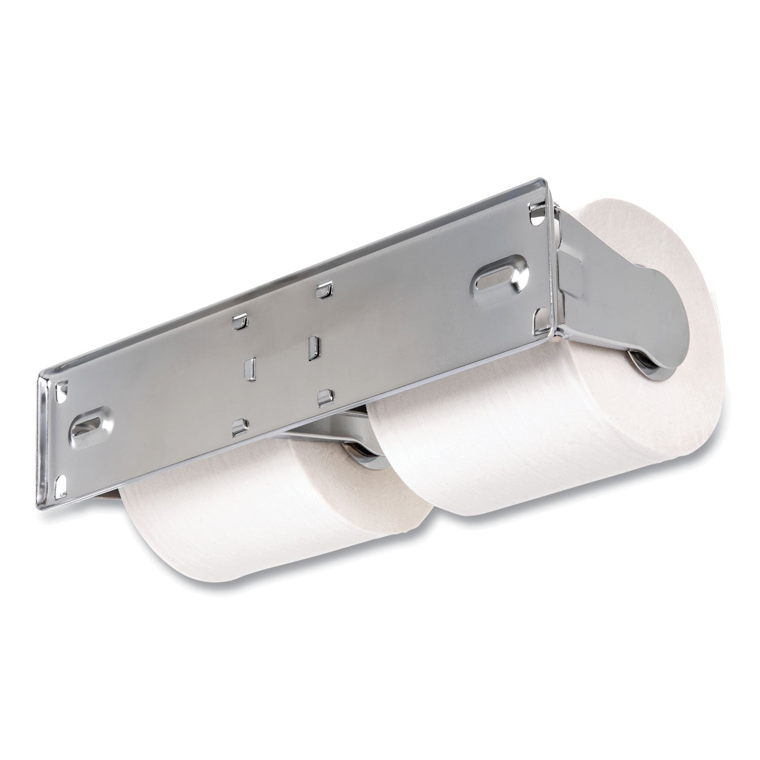 Locking Toilet Tissue Dispenser, 12.38 x 4.5 x 2.75, Chrome - 