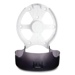 Single 9" Jumbo Bath Tissue Dispenser, Classic, 10.25 x 5.63 x 12, Transparent Black Pearl