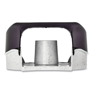 Single 9" Jumbo Bath Tissue Dispenser, Classic, 10.25 x 5.63 x 12, Transparent Black Pearl