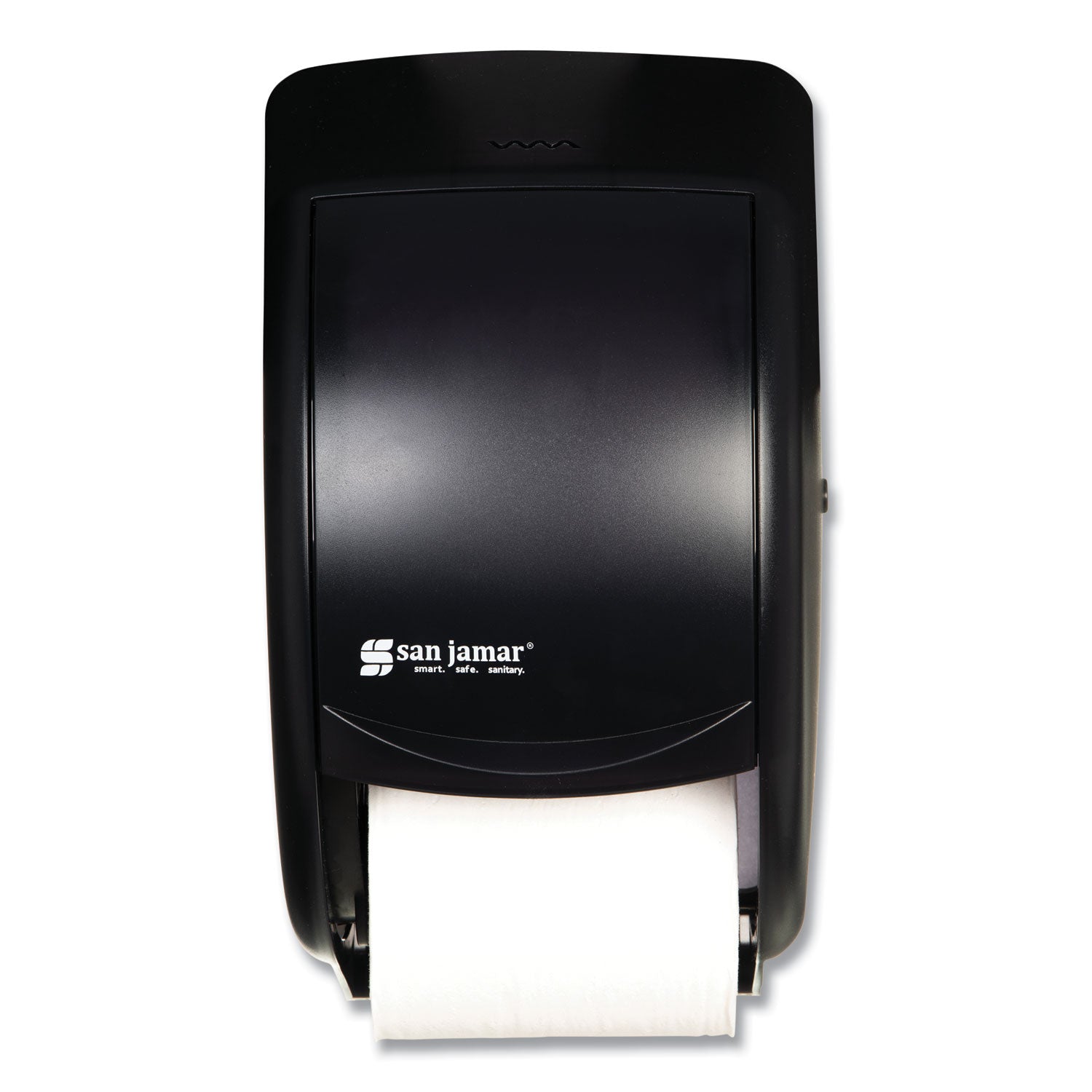Duett Standard Bath Tissue Dispenser, 2 Roll, 7.5 x 7 x 12.75, Black Pearl - 