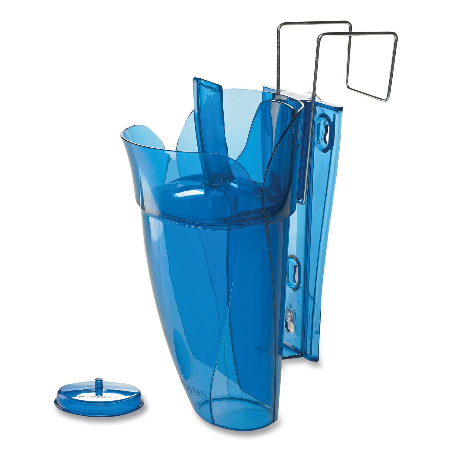 Saf-T-Scoop and Guardian System for Ice Machines, 64-86 oz, Transparent Blue