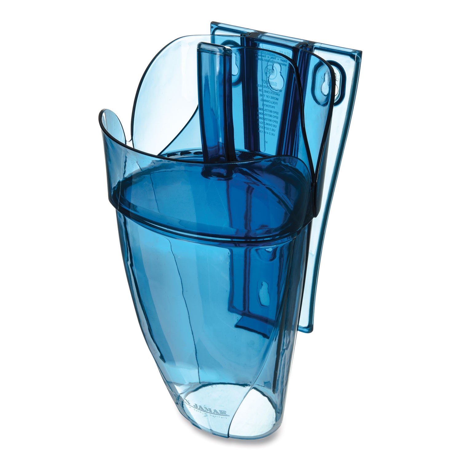 Saf-T-Scoop and Guardian System for Ice Machines, 64-86 oz, Transparent Blue