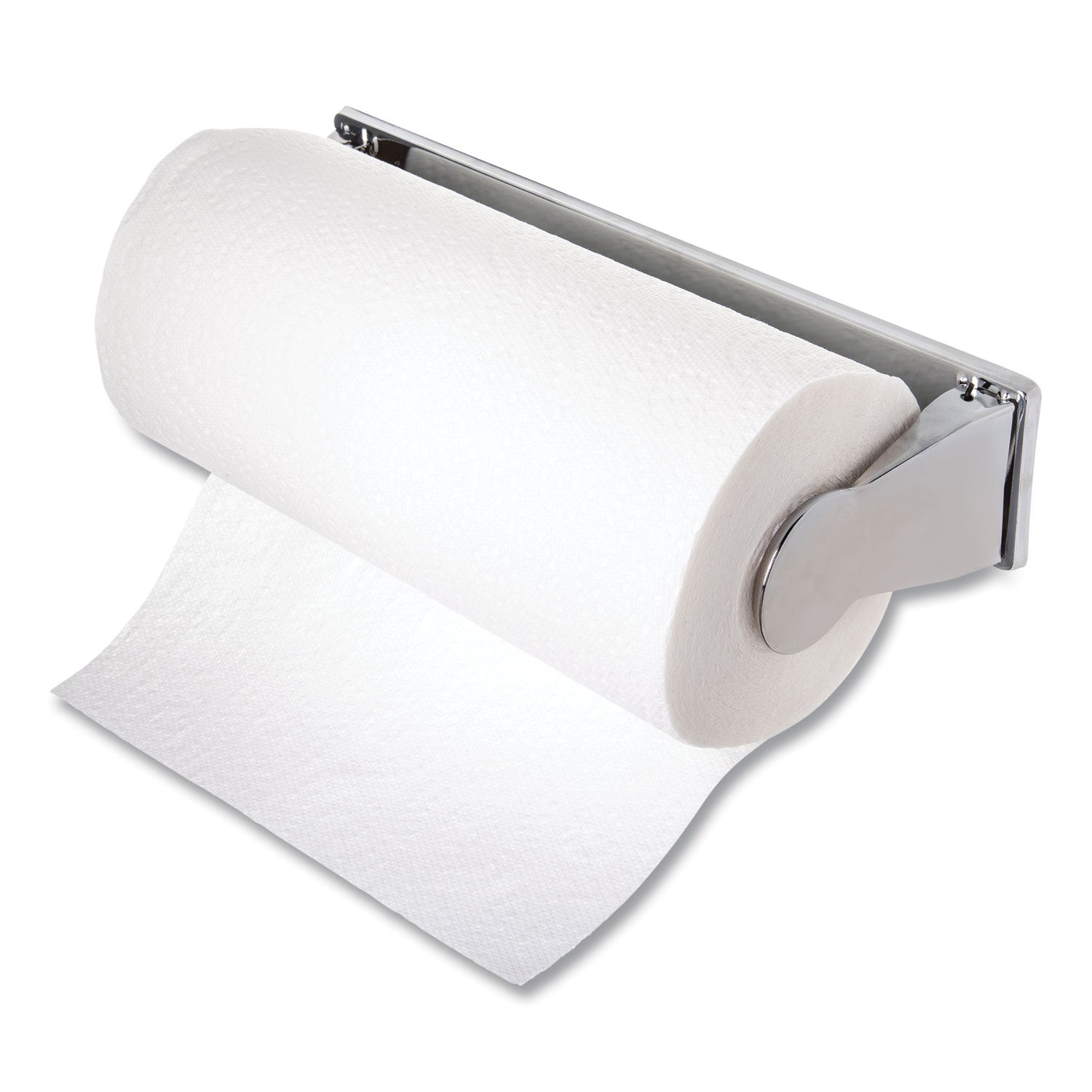 Perforated Roll Towel Dispenser for 11 inch Roll, 13.25 x 4.63 x 2.88, Chrome