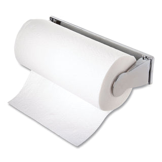Perforated Roll Towel Dispenser for 11 inch Roll, 13.25 x 4.63 x 2.88, Chrome