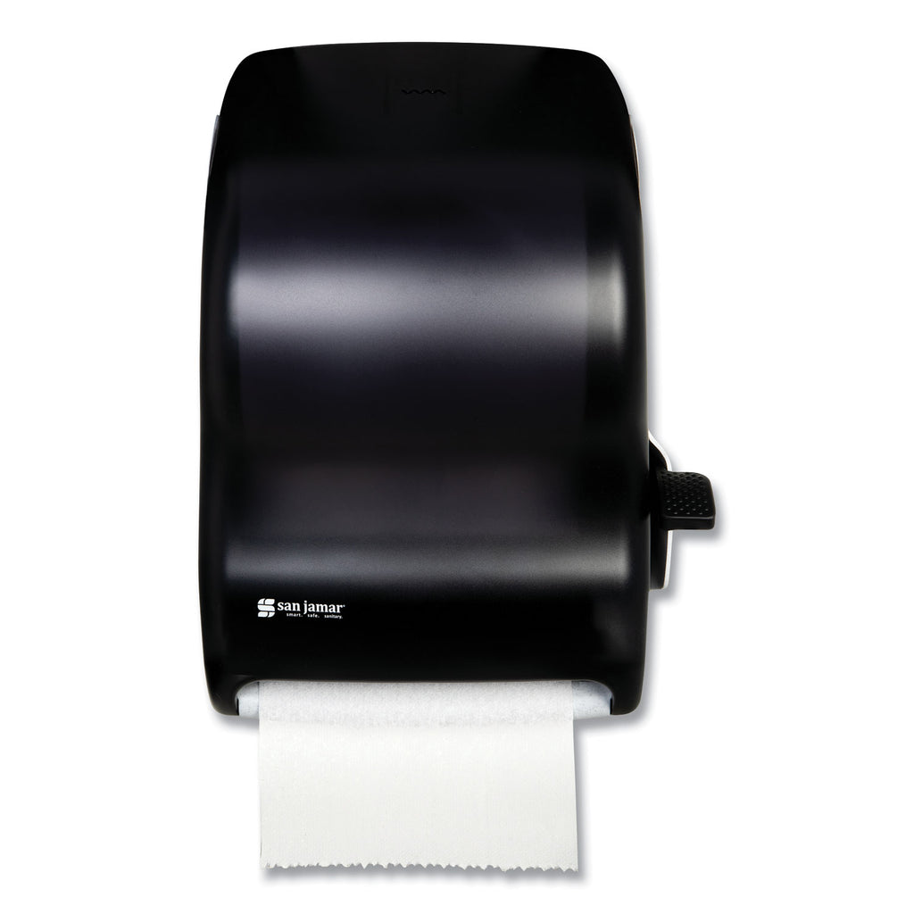 Lever Roll Towel Dispenser, Classic, 12.94 x 9.25 x 16.5, Transparent Black Pearl - 