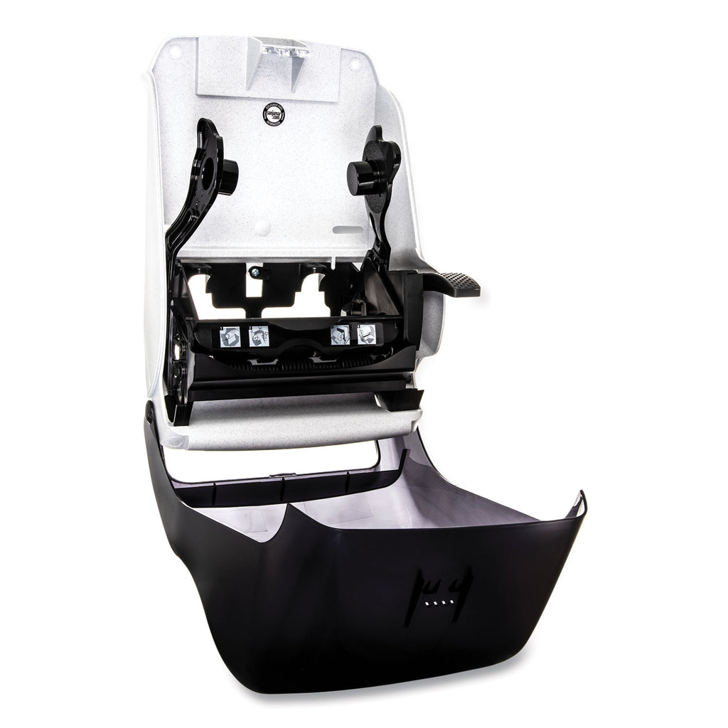 Lever Roll Towel Dispenser, Classic, 12.94 x 9.25 x 16.5, Transparent Black Pearl