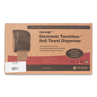 Tear-N-Dry Touchless Roll Towel Dispenser, 11.75 x 9 x 15.5, Black Pearl