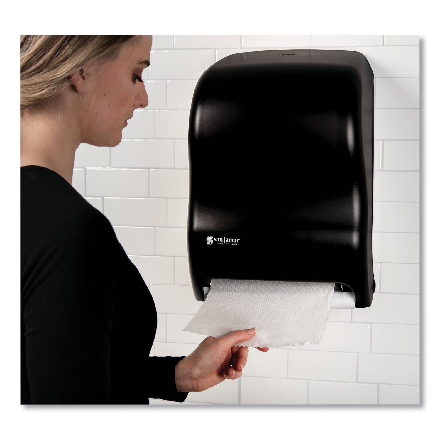 Tear-N-Dry Touchless Roll Towel Dispenser, 11.75 x 9 x 15.5, Black Pearl