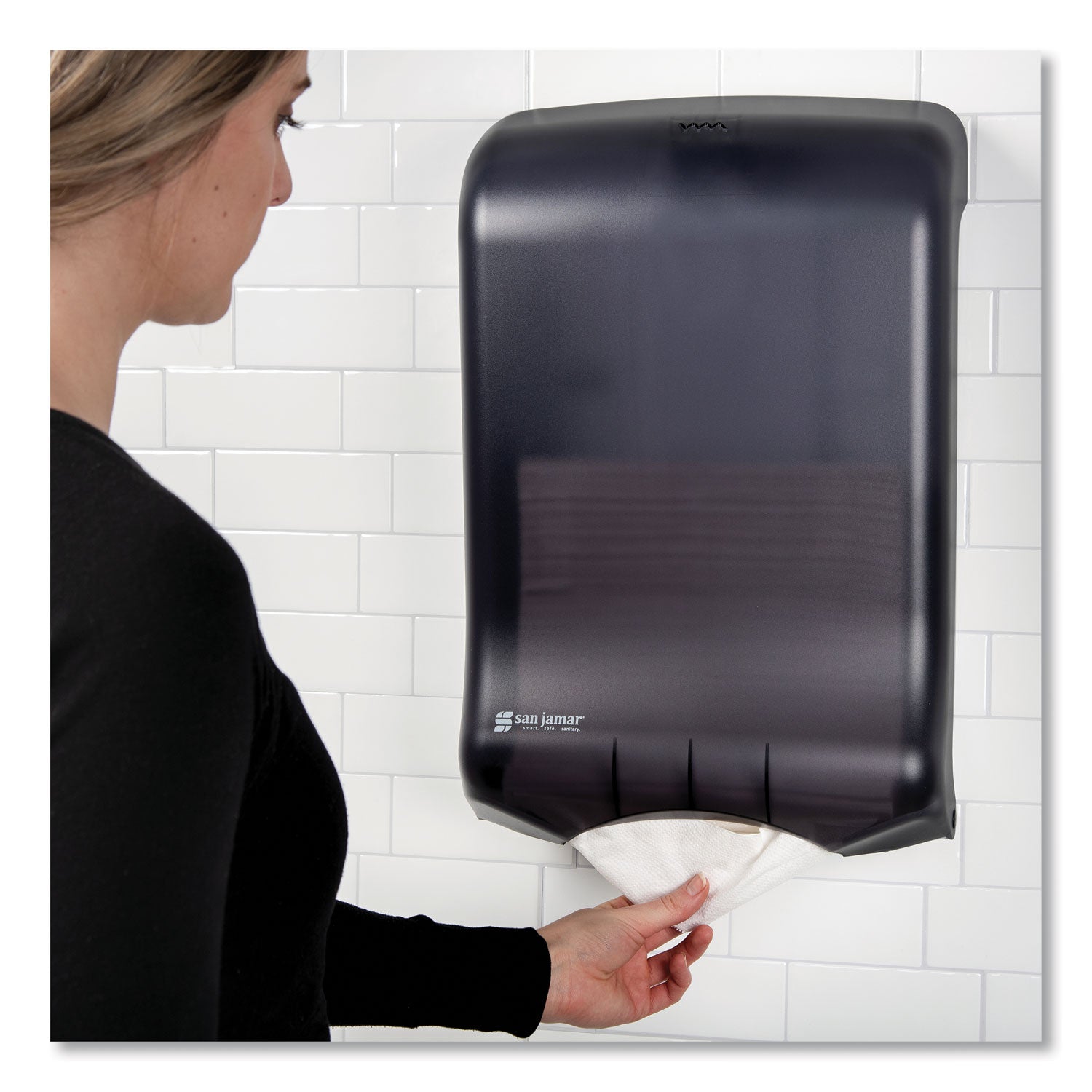 Ultrafold Multifold/C-Fold Towel Dispenser, Classic, 11.75 x 6.25 x 18, Black Pearl - 