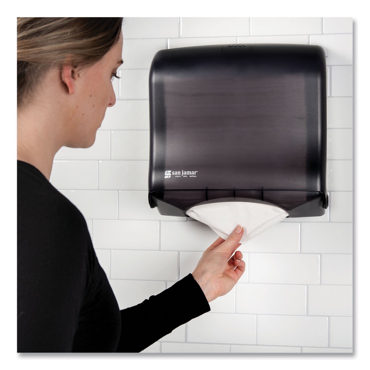 Ultrafold Fusion C-Fold and Multifold Towel Dispenser, 11.5 x 5.5 x 11.5, Black