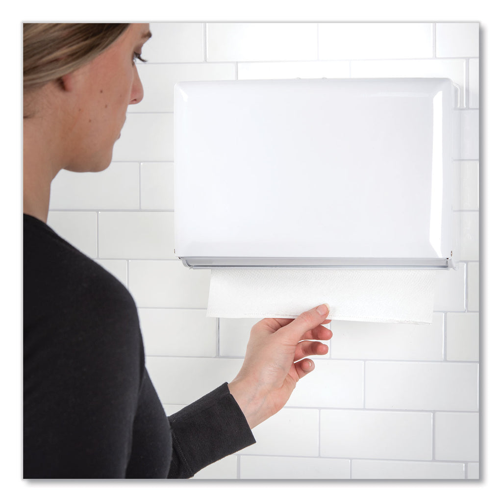Singlefold Paper Towel Dispenser, 10.75 x 6 x 7.5, White