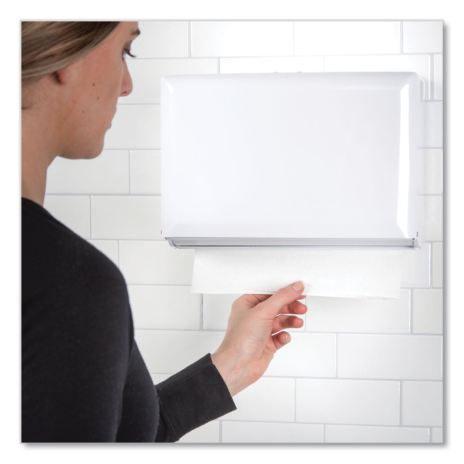 Singlefold Paper Towel Dispenser, 10.75 x 6 x 7.5, White