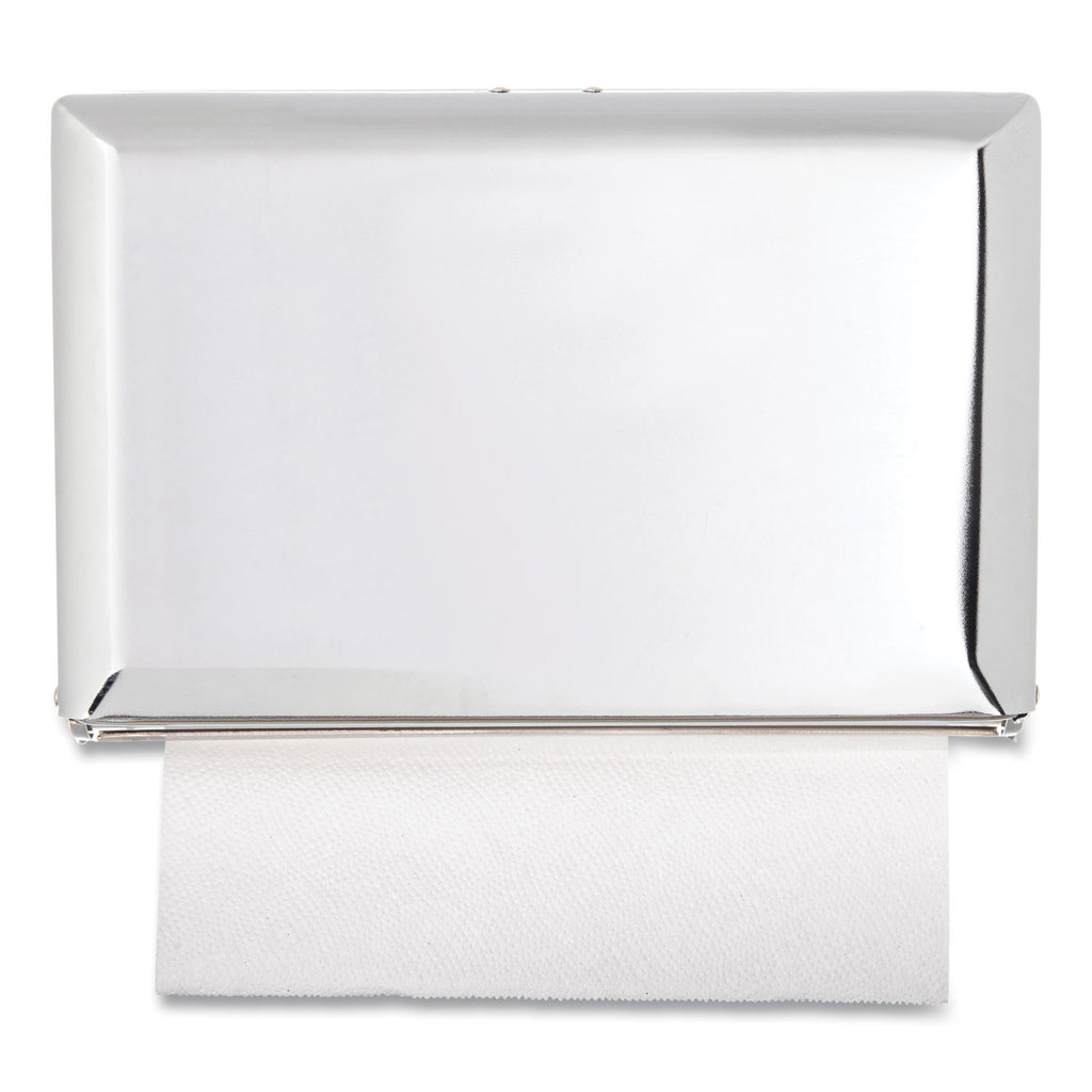 Singlefold Paper Towel Dispenser, 10.75 x 6 x 7.5, Chrome - 
