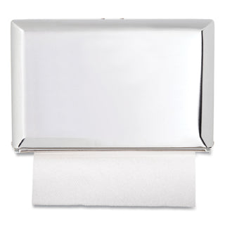 Singlefold Paper Towel Dispenser, 10.75 x 6 x 7.5, Chrome - 