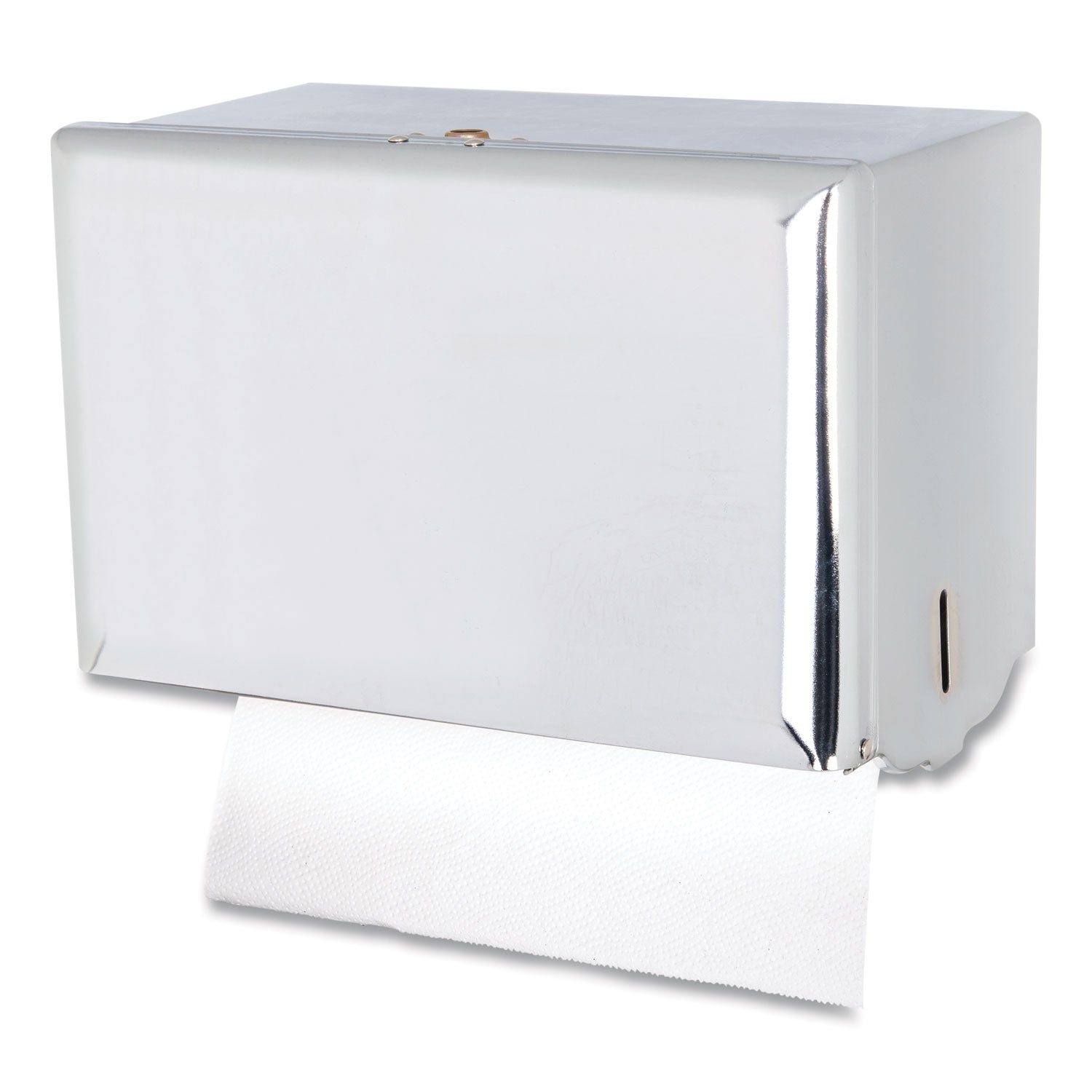 Singlefold Paper Towel Dispenser, 10.75 x 6 x 7.5, Chrome - 