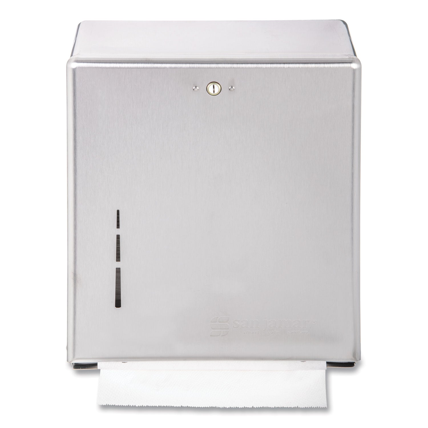 C-Fold/Multifold Towel Dispenser, 11.38 x 4 x 14.75, Stainless Steel - 