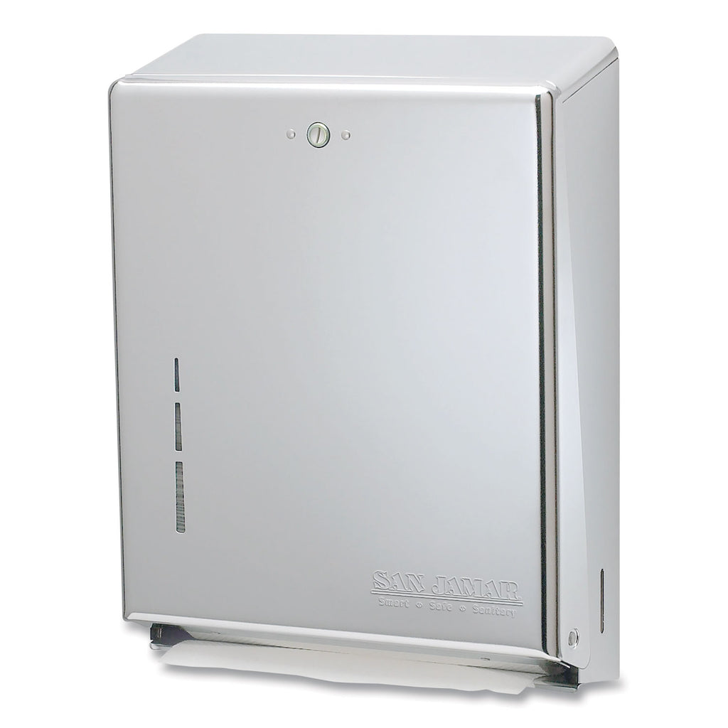 C-Fold/Multifold Towel Dispenser, 11.38 x 4 x 14.75, Stainless Steel
