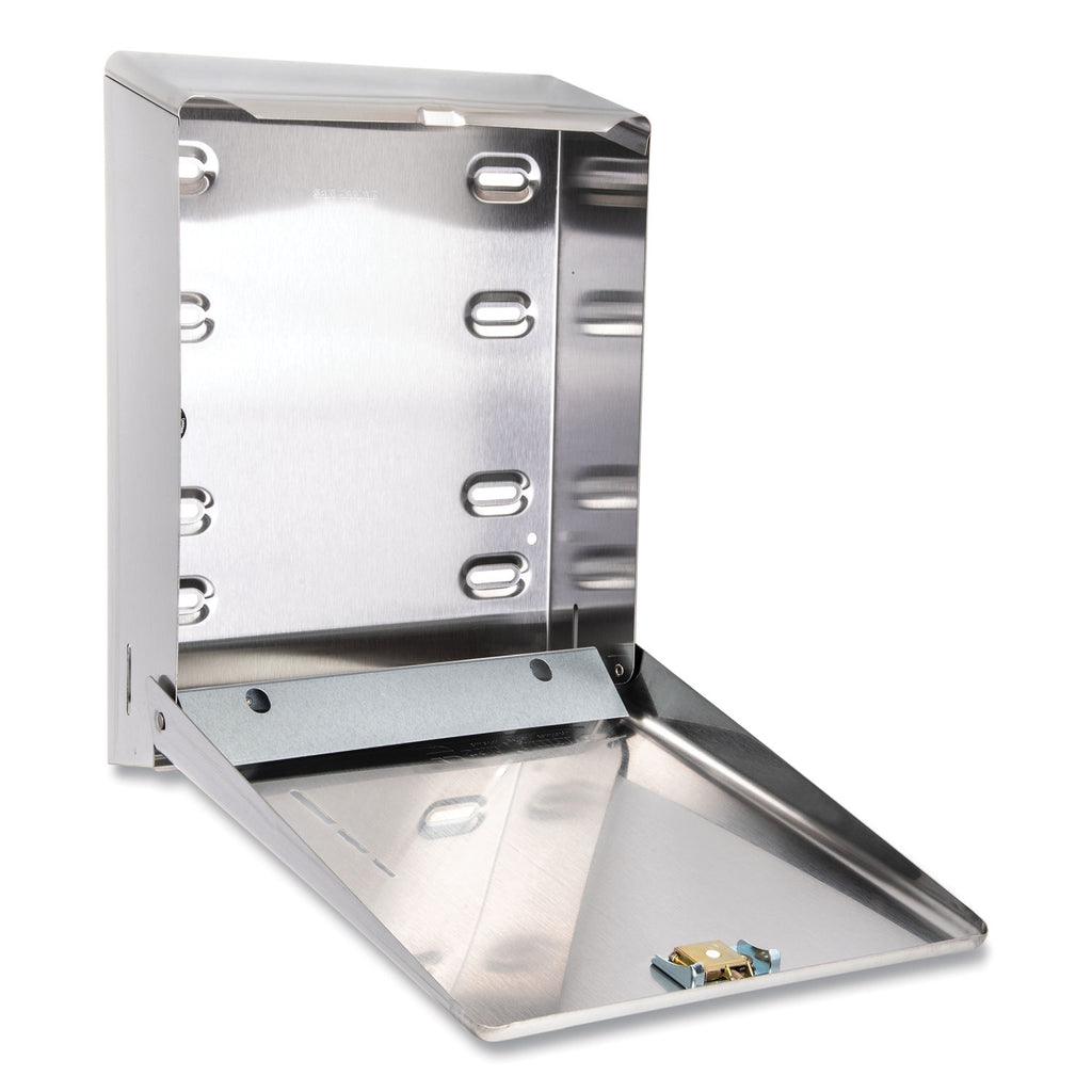 C-Fold/Multifold Towel Dispenser, 11.38 x 4 x 14.75, Stainless Steel