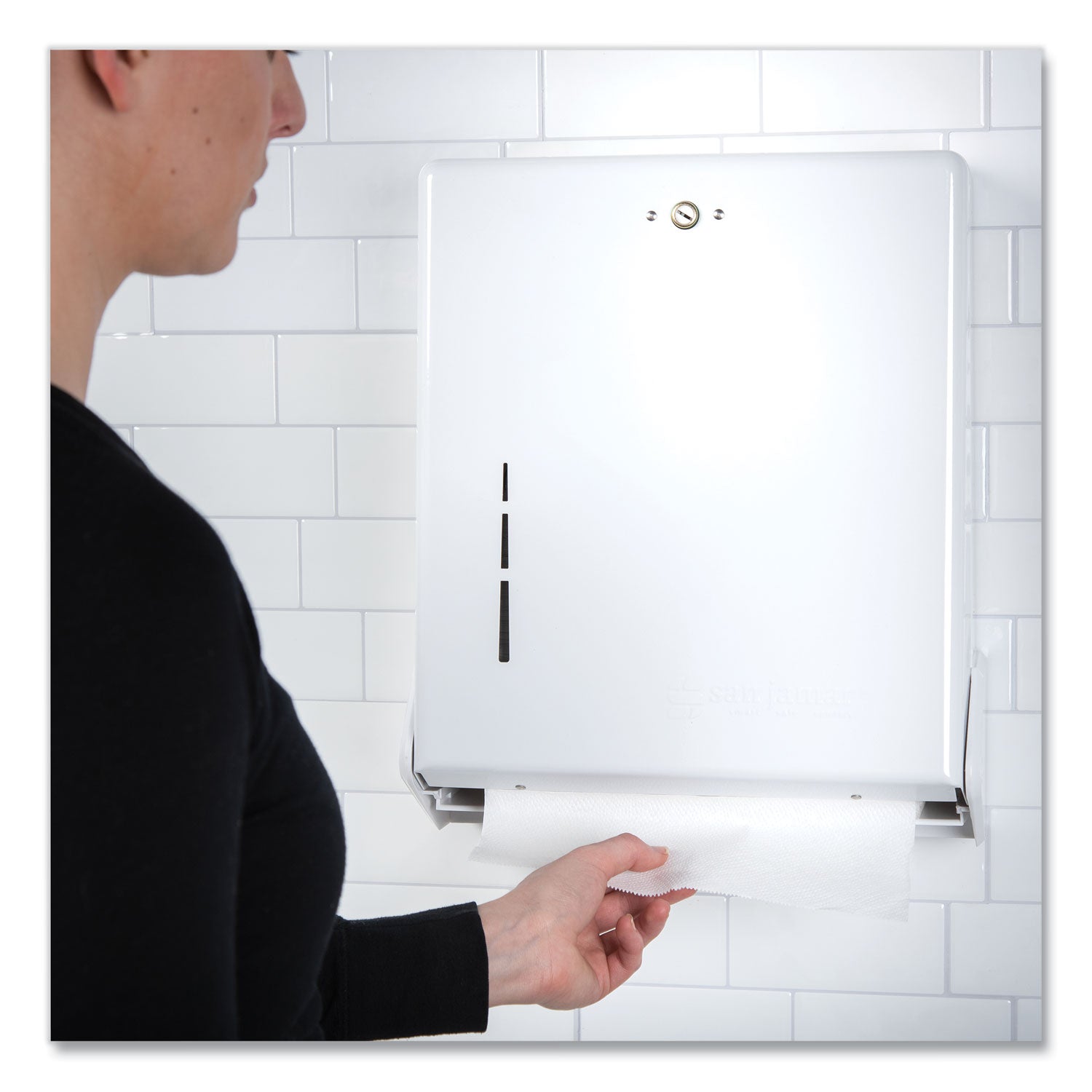 True Fold C-Fold/Multifold Paper Towel Dispenser, 11.63 x 5 x 14.5, White