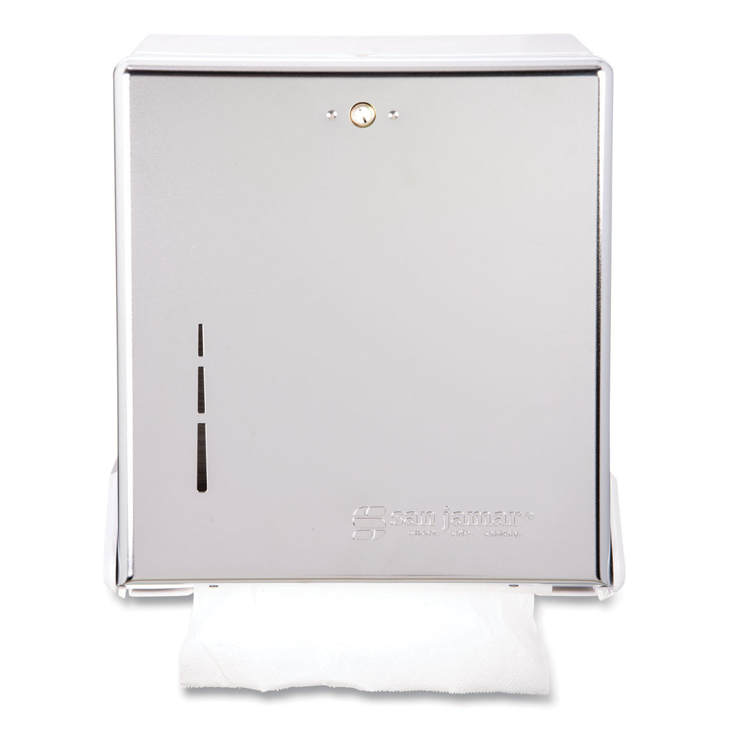 True Fold C-Fold/Multifold Paper Towel Dispenser, 11.63 x 5 x 14.5, Chrome - 