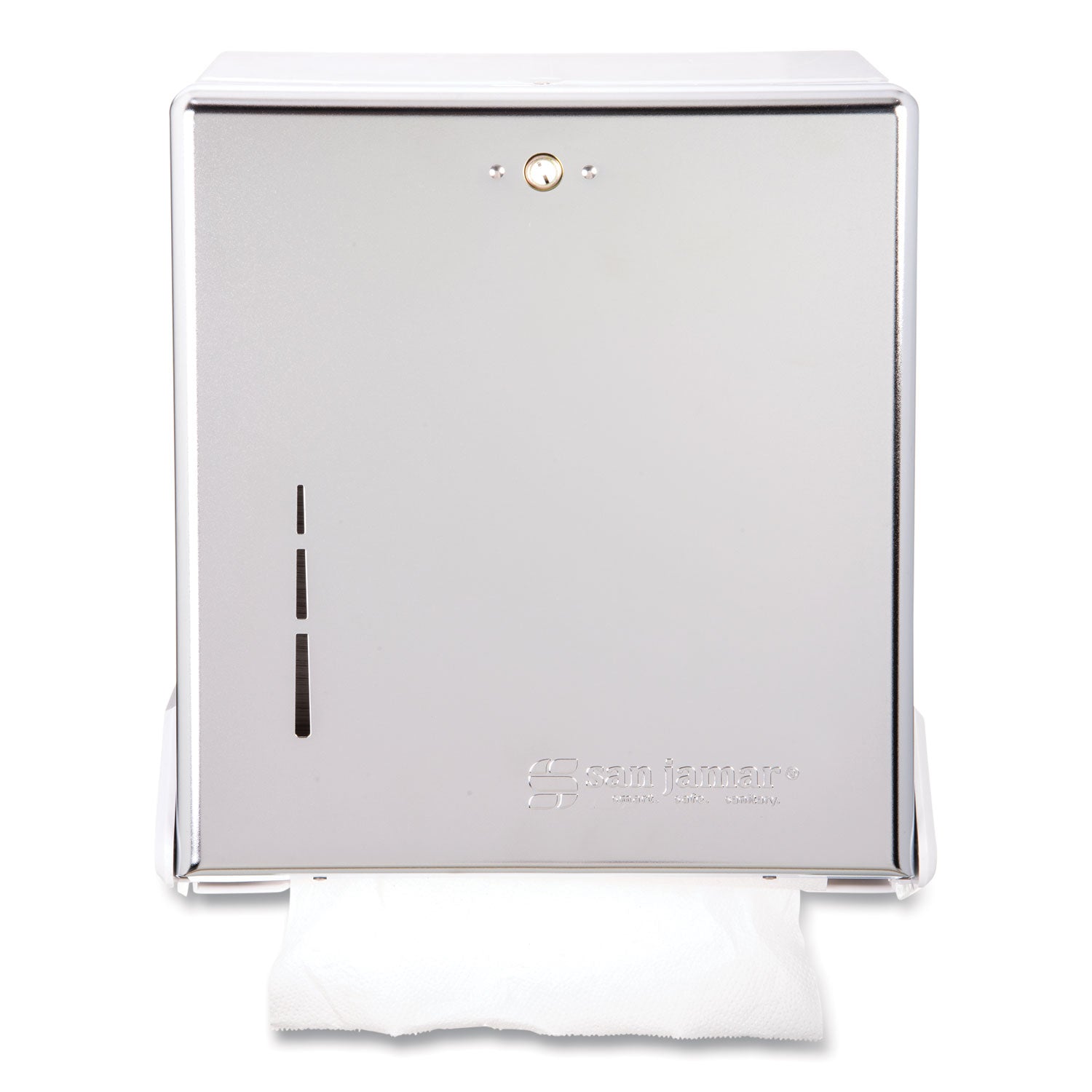 True Fold C-Fold/Multifold Paper Towel Dispenser, 11.63 x 5 x 14.5, Chrome - 