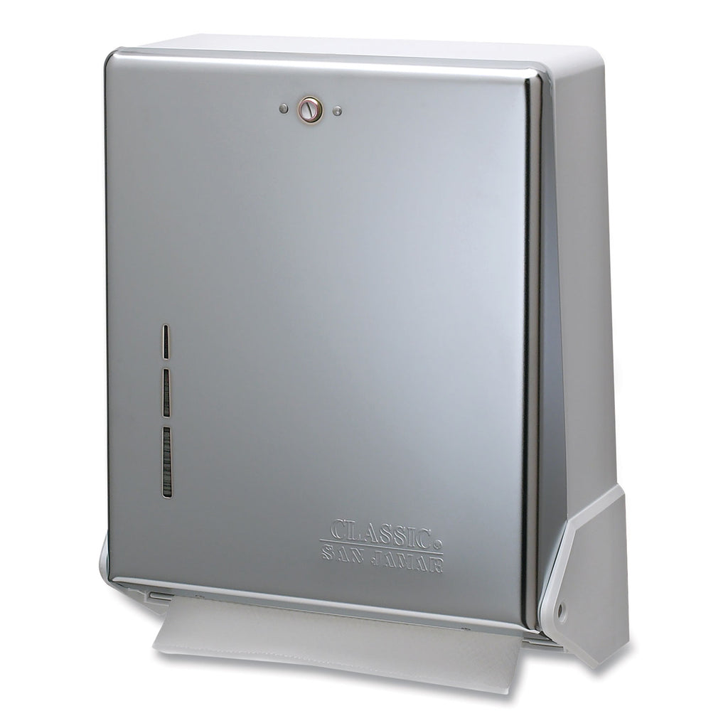 True Fold C-Fold/Multifold Paper Towel Dispenser, 11.63 x 5 x 14.5, Chrome - 