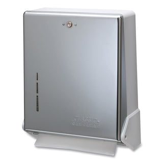 True Fold C-Fold/Multifold Paper Towel Dispenser, 11.63 x 5 x 14.5, Chrome - 