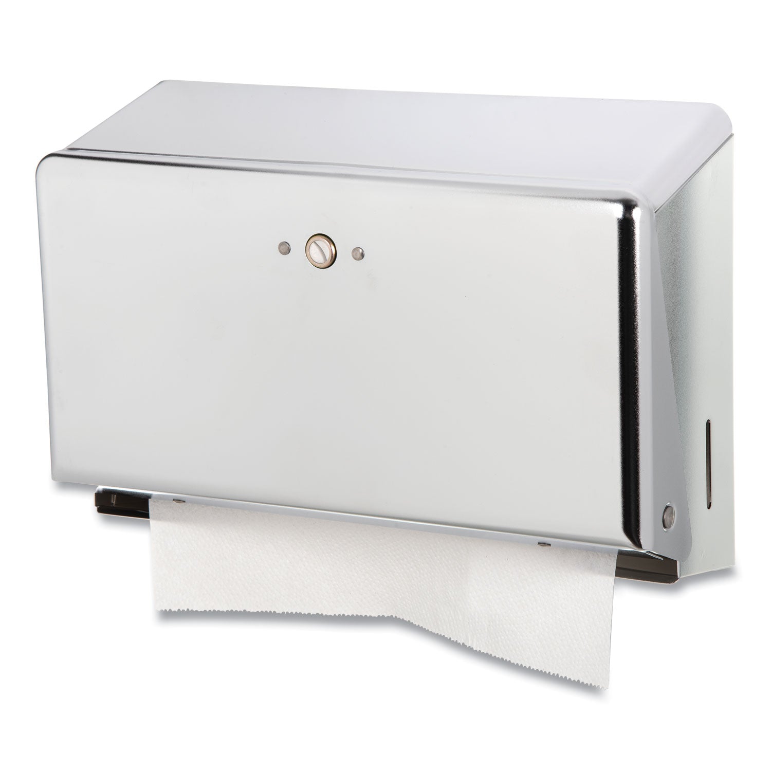 Mini C-Fold/Multifold Towel Dispenser, 11.13 x 3.88 x 7.88, Chrome - 