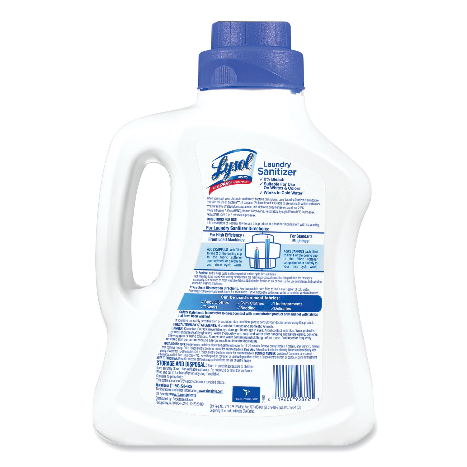 Laundry Sanitizer, Liquid, Crisp Linen, 90 oz