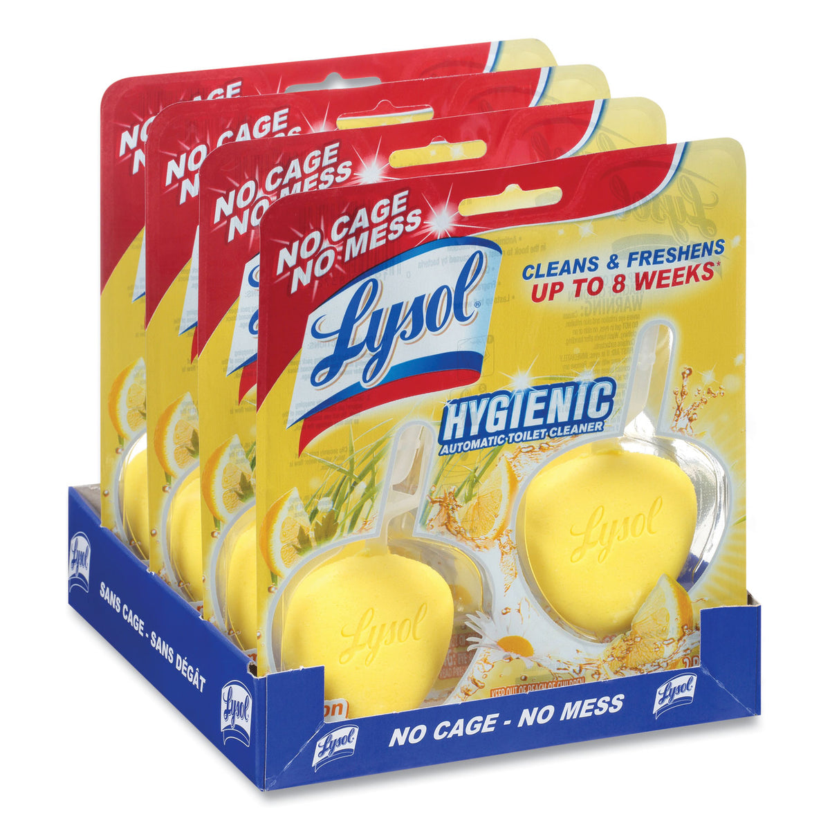 Hygienic Automatic Toilet Bowl Cleaner, Lemon Breeze, 2/Pack