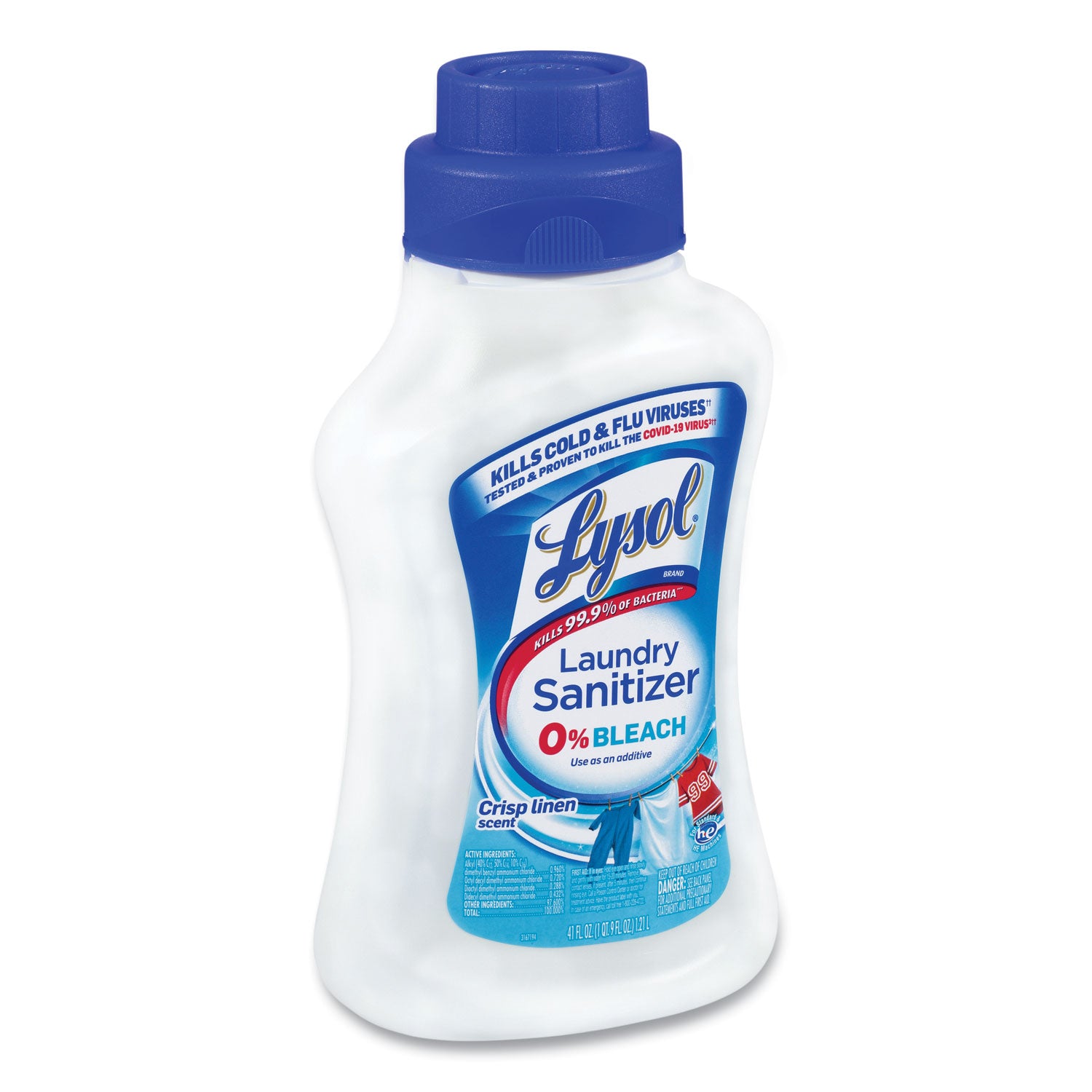 Laundry Sanitizer, Liquid, Crisp Linen, 41 oz