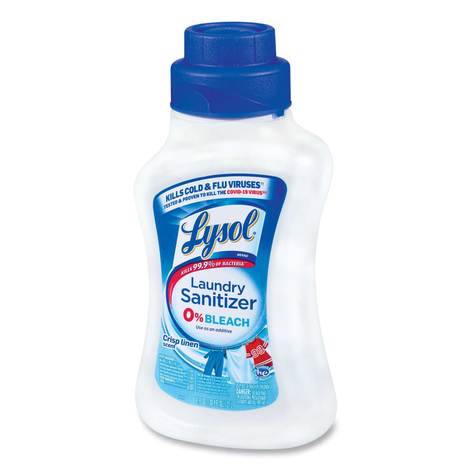 Laundry Sanitizer, Liquid, Crisp Linen, 41 oz